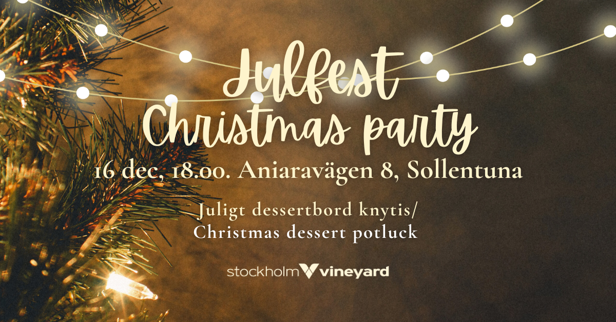 Julfest christmas party stockholm vineyard