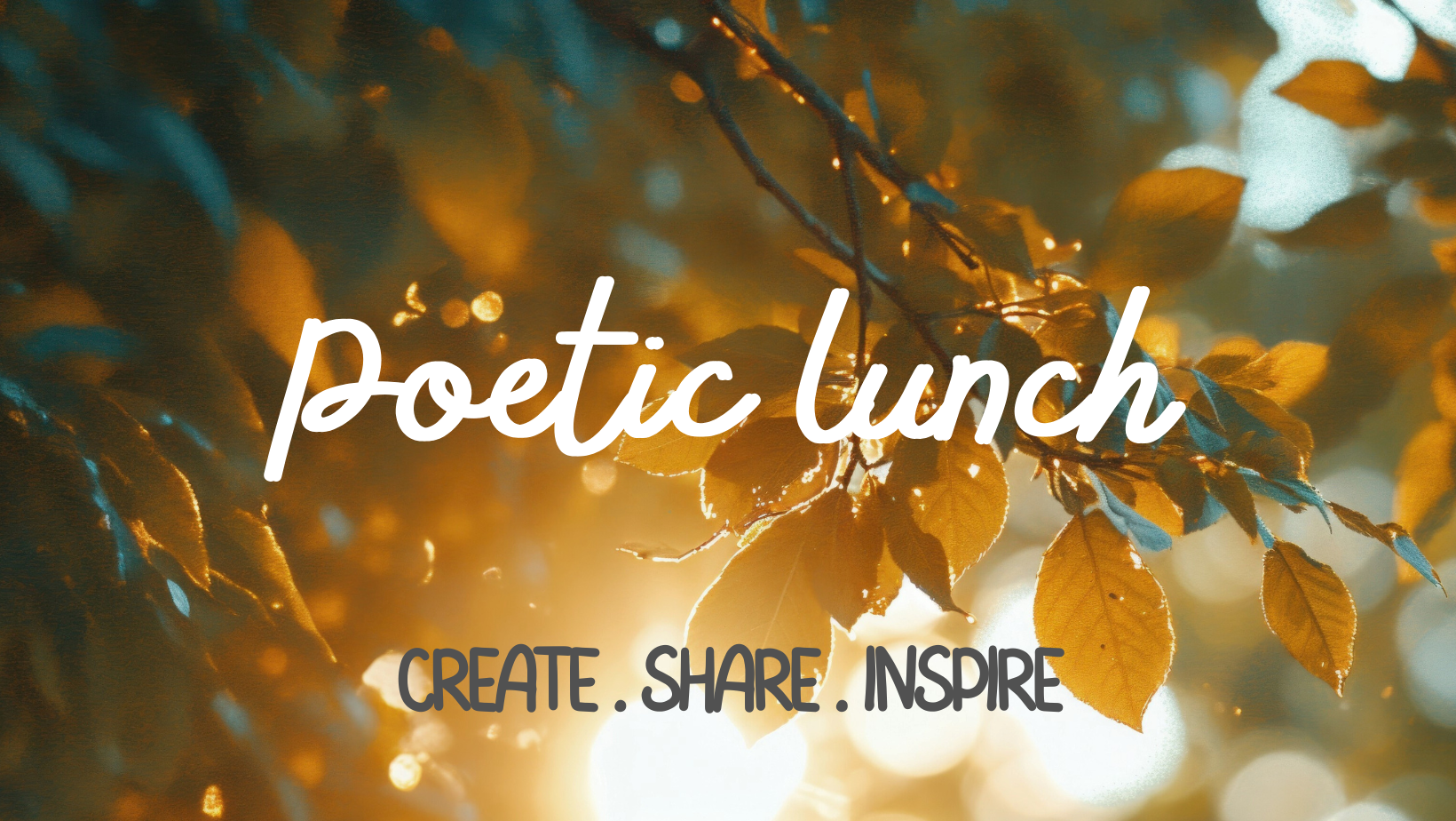Poetic lunch worship community #worshipcommunity